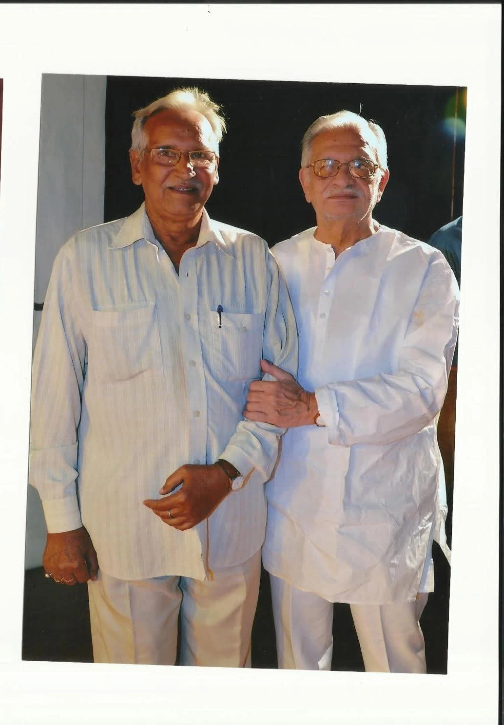 Suman Kumar with Gulzar